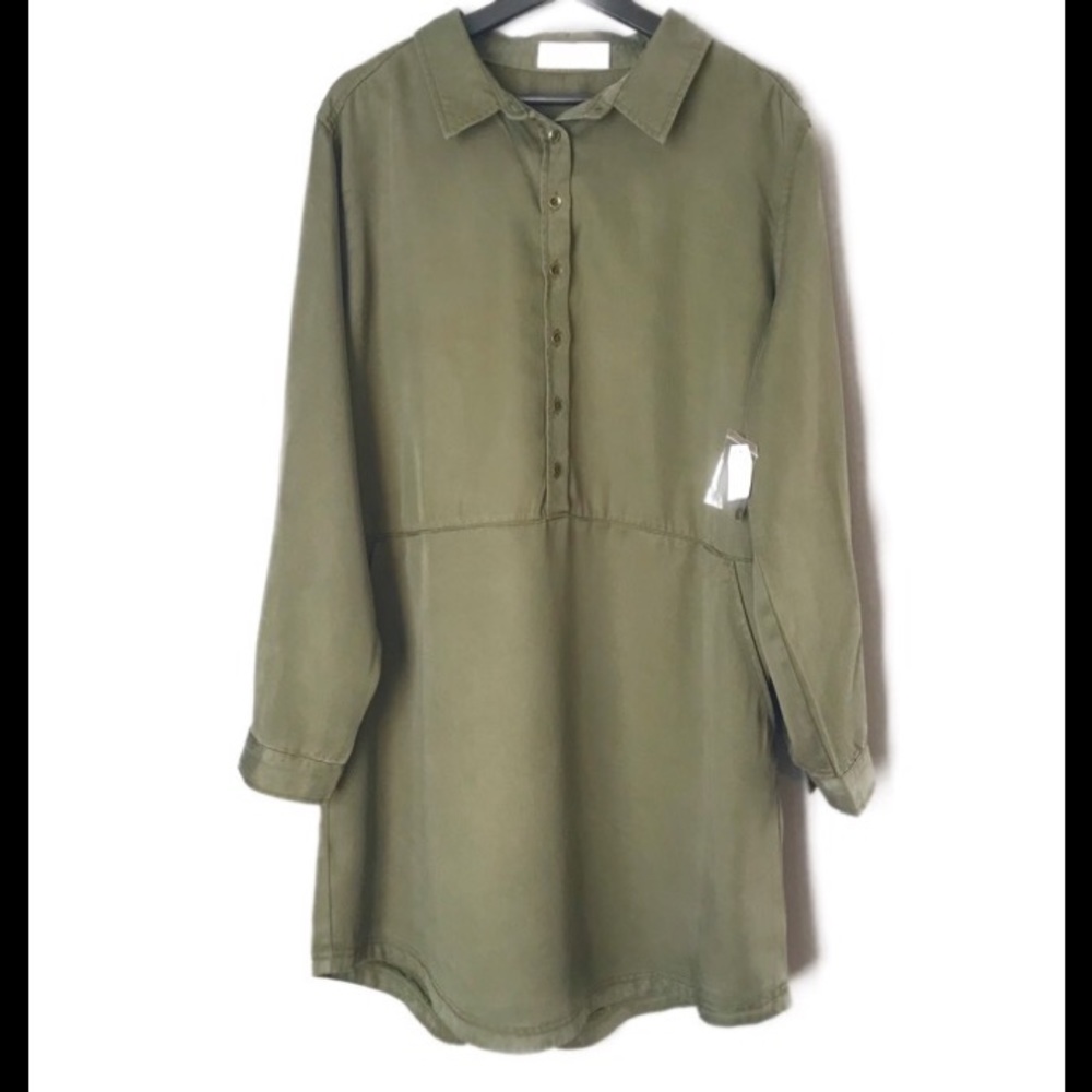 ❗️SALE❗️Time And Tru NWT Button Down Shirt Dress